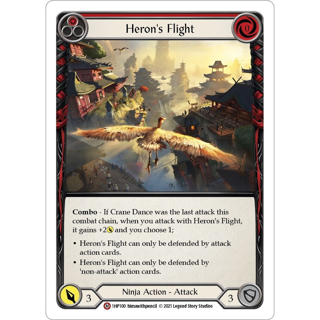 Image for Heron's Flight (1HP100) (1HP) - Flesh and Blood TCG