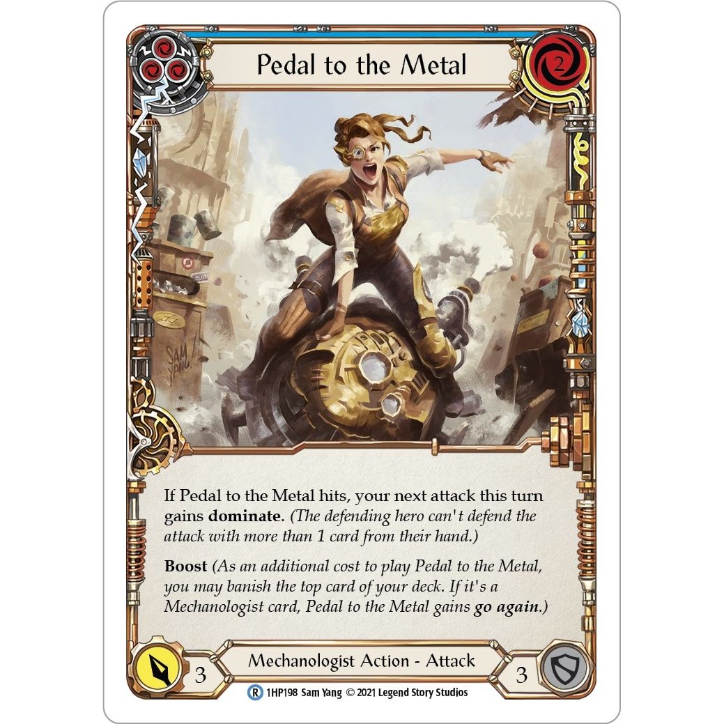 Image for Pedal to the Metal (Blue) (1HP198) (1HP) - Flesh and Blood TCG