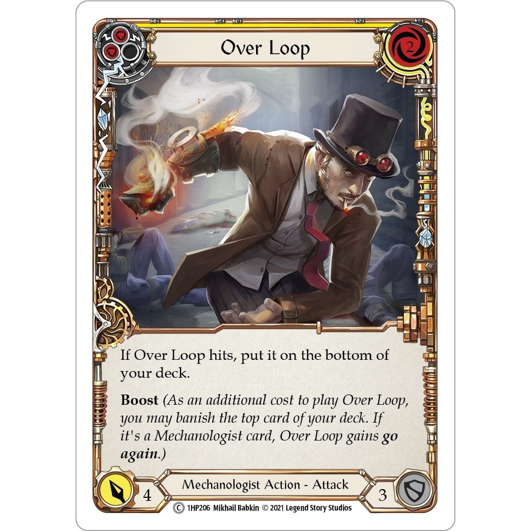 Image for Over Loop (Yellow) (1HP206) (1HP) - Flesh and Blood TCG