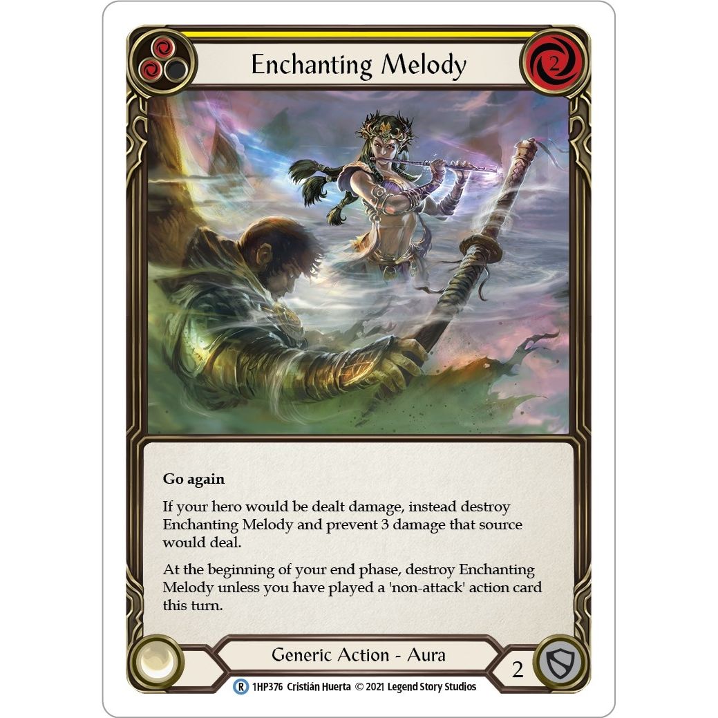 Image for Enchanting Melody (Yellow) (1HP376) (1HP) - Flesh and Blood TCG