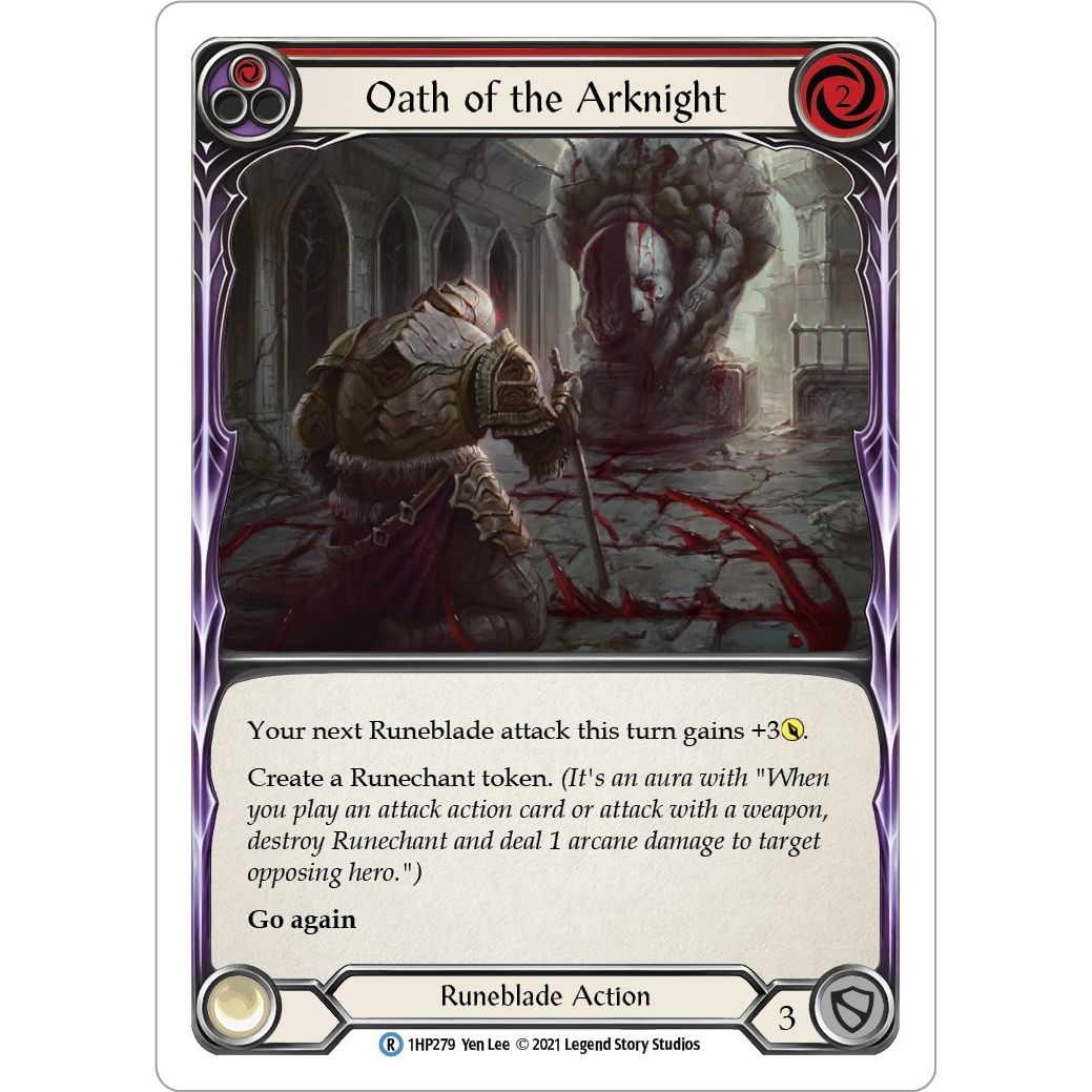 Image for Oath of the Arknight (Red) (1HP279) (1HP) - Flesh and Blood TCG