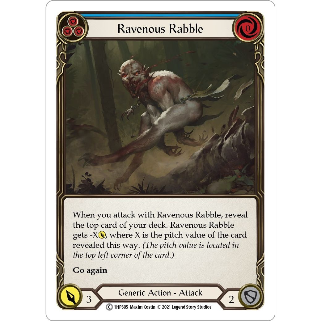 Image for Ravenous Rabble (Blue) (1HP395) (1HP) - Flesh and Blood TCG