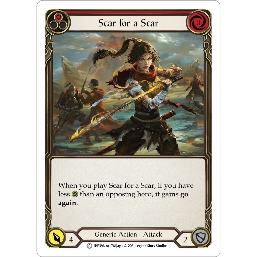 Image for Scar for a Scar (Red) (1HP396) (1HP) - Flesh and Blood TCG