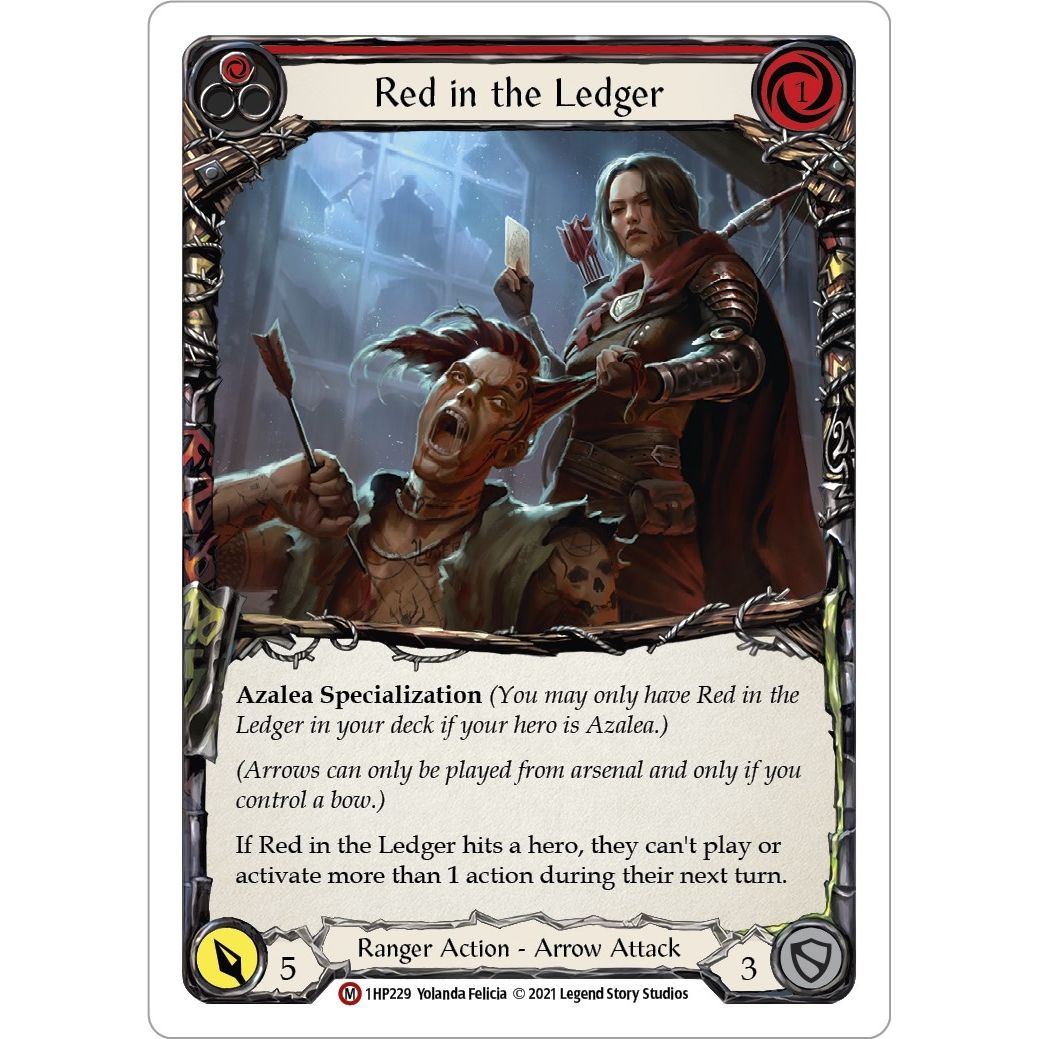 Image for Red in the Ledger (1HP229) (1HP) - Flesh and Blood TCG