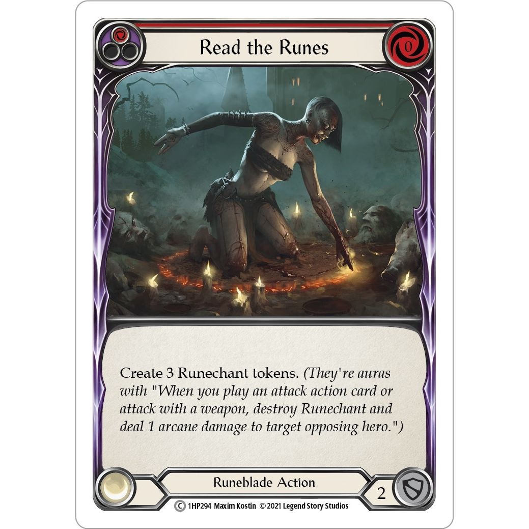 Image for Read the Runes (Red) (1HP294) (1HP) - Flesh and Blood TCG