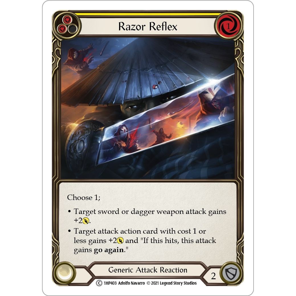 Image for Razor Reflex (Yellow) (1HP403) (1HP) - Flesh and Blood TCG