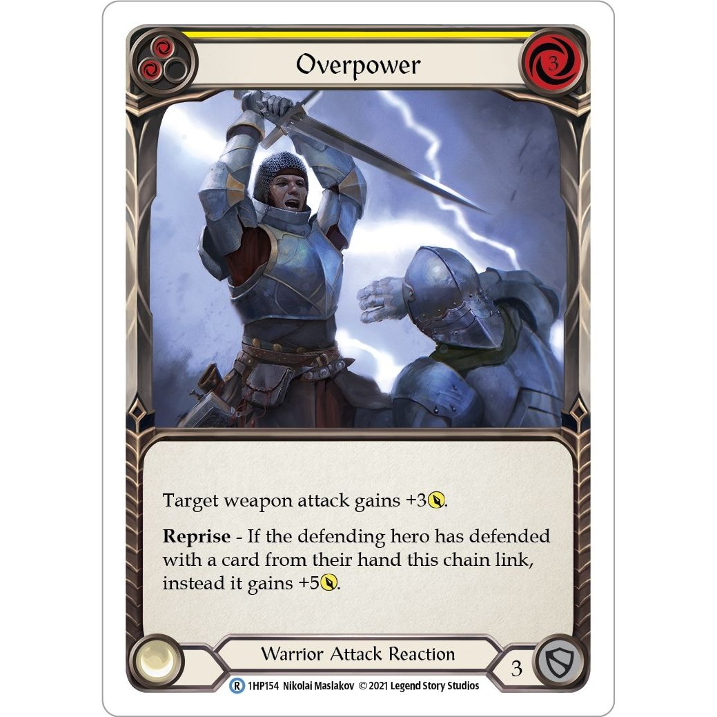 Image for Overpower (Yellow) (1HP154) (1HP) - Flesh and Blood TCG