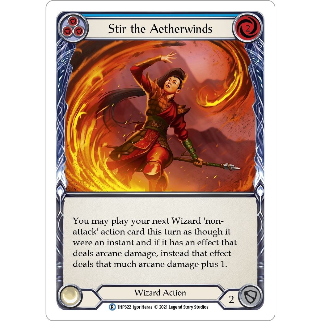 Image for Stir the Aetherwinds (Blue) (1HP322) (1HP) - Flesh and Blood TCG
