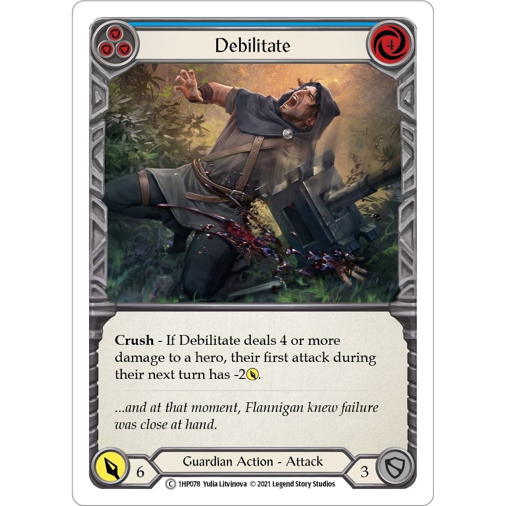Image for Debilitate (Blue) (1HP078) (1HP) - Flesh and Blood TCG