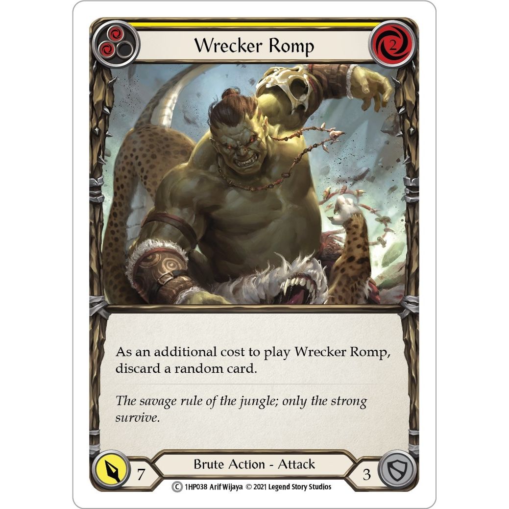 Image for Wrecker Romp (Yellow) (1HP038) (1HP) - Flesh and Blood TCG