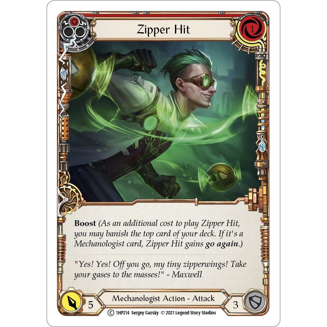 Image for Zipper Hit (Red) (1HP214) (1HP) - Flesh and Blood TCG