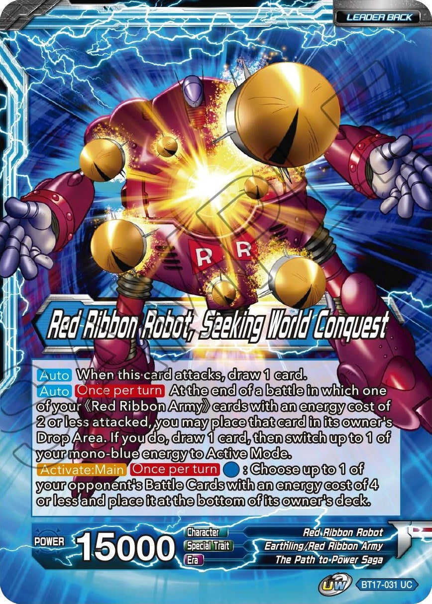Image for Commander Red // Red Ribbon Robot, Seeking World Conquest (BT17-031) (DBS-B17) - Dragon Ball Super: Masters