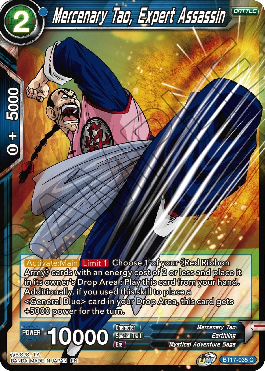Image for Mercenary Tao, Expert Assassin (BT17-035) (DBS-B17) - Dragon Ball Super: Masters