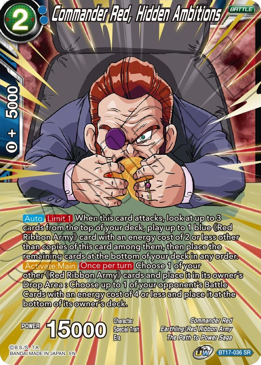 Image for Commander Red, Hidden Ambitions (BT17-036) (DBS-B17) - Dragon Ball Super: Masters