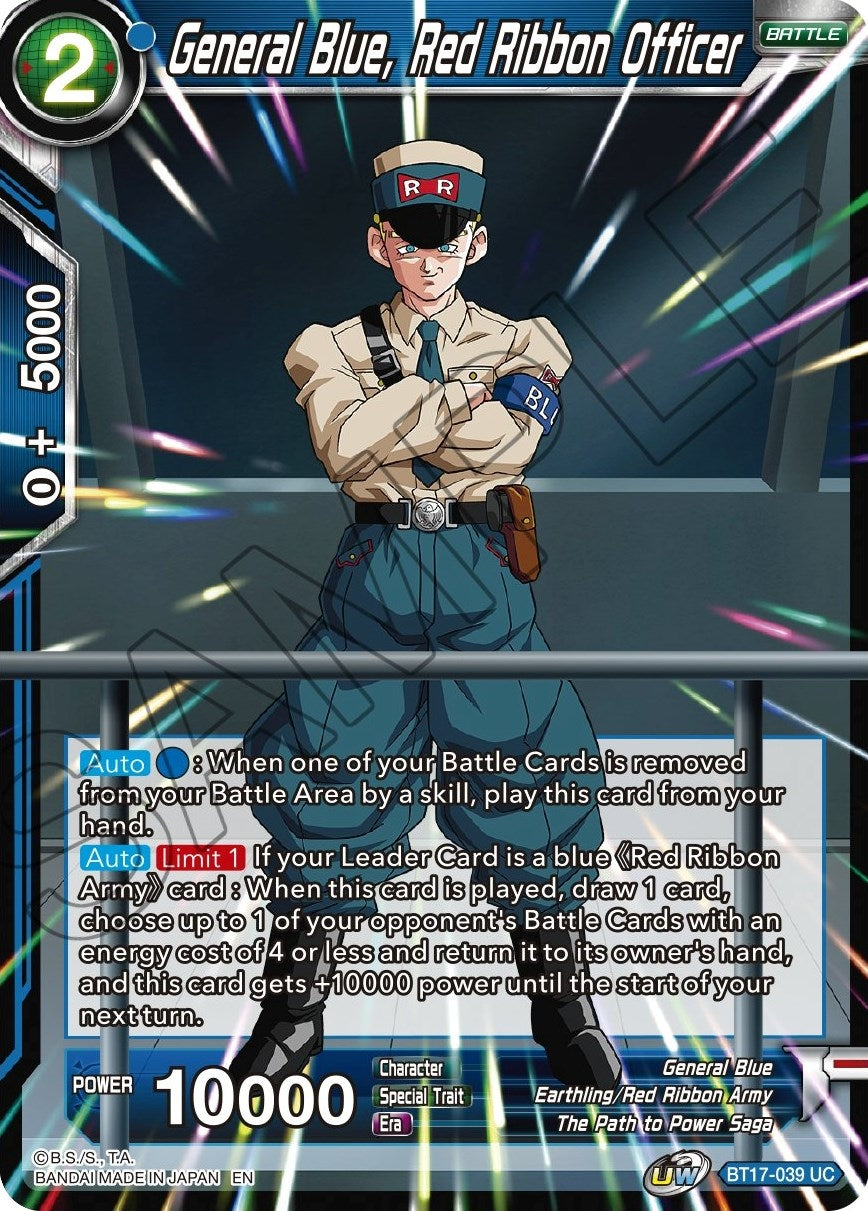 Image for General Blue, Red Ribbon Officer (BT17-039) (DBS-B17) - Dragon Ball Super: Masters