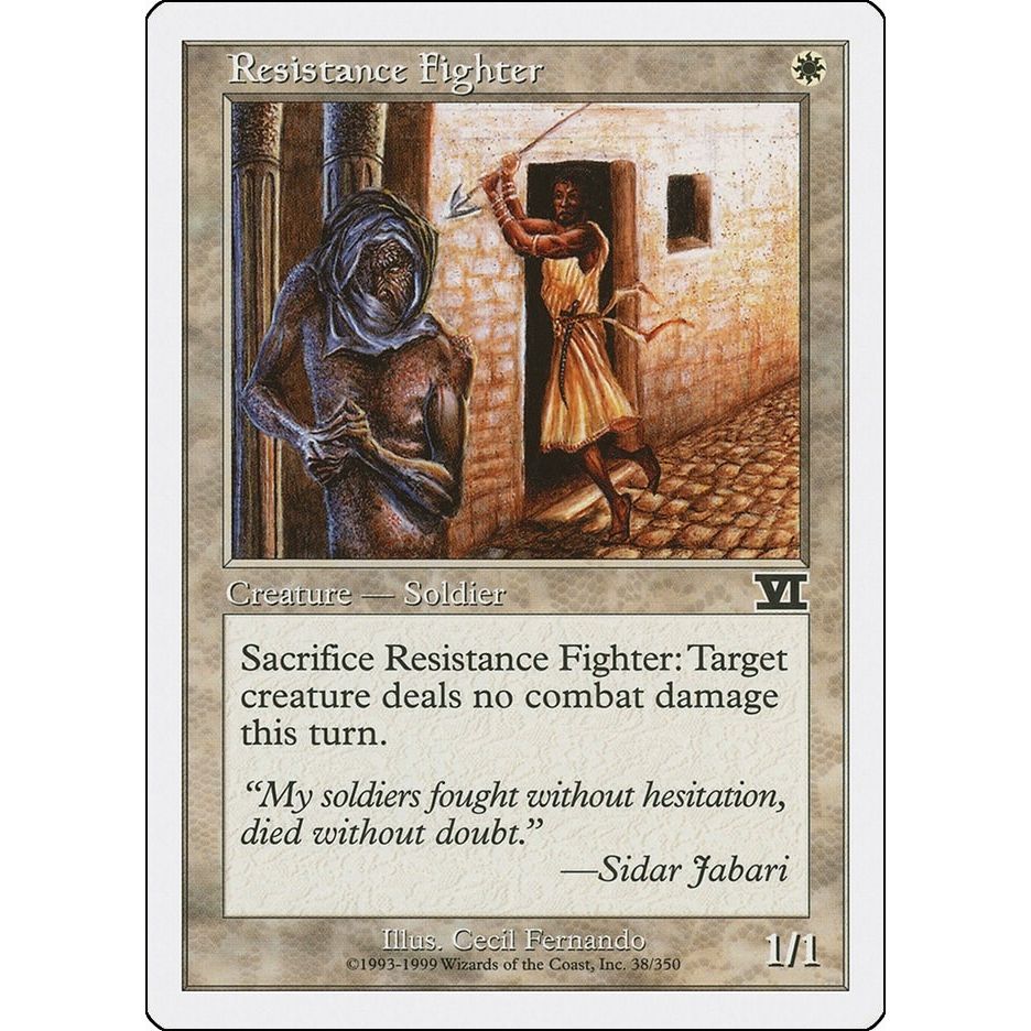 Image for Resistance Fighter (38) (6ED) - Magic: The Gathering