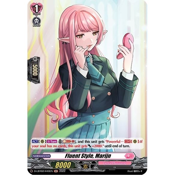 Image for Fluent Style, Marijn (Holo) (D-LBT02/H40EN) (D-LBT02) - Cardfight Vanguard