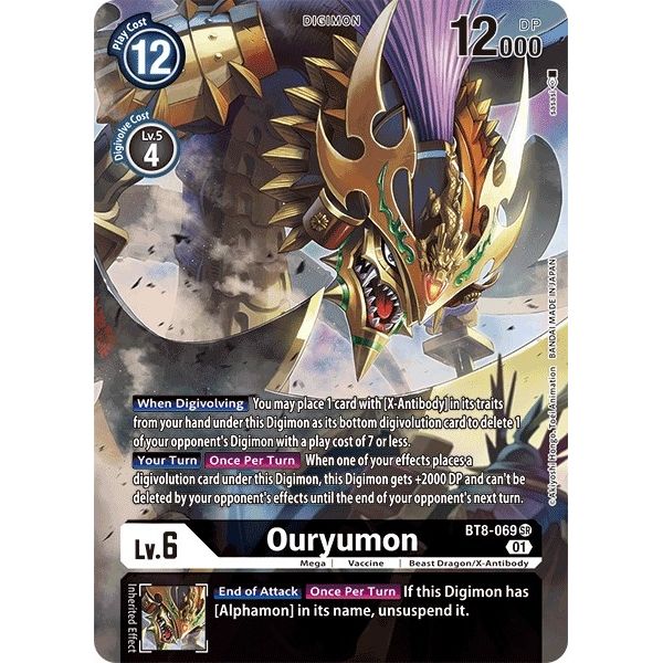 Image for Ouryumon (Alternate Art) (BT8-069 SR) (BT08) - Digimon Card Game