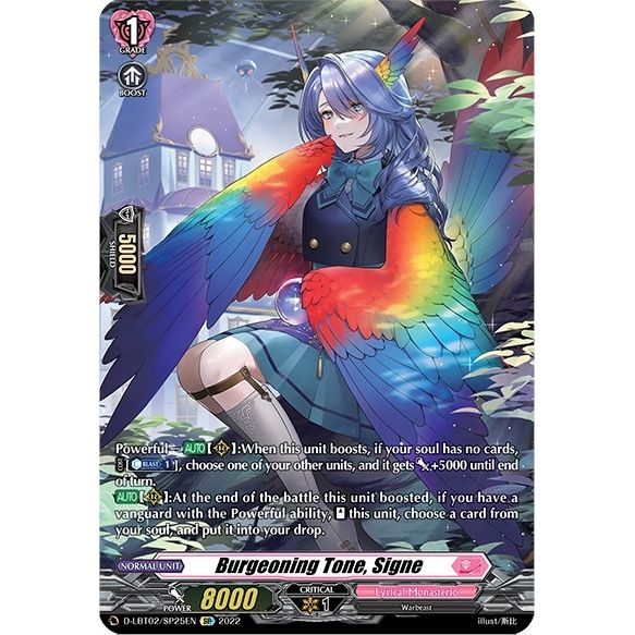 Image for Burgeoning Tone, Signe (SP) (D-LBT02/SP25EN) (D-LBT02) - Cardfight Vanguard