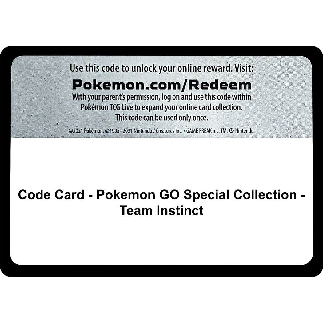 Image for Code Card - Pokemon GO Special Collection - Team Instinct (PGO) - Pokemon