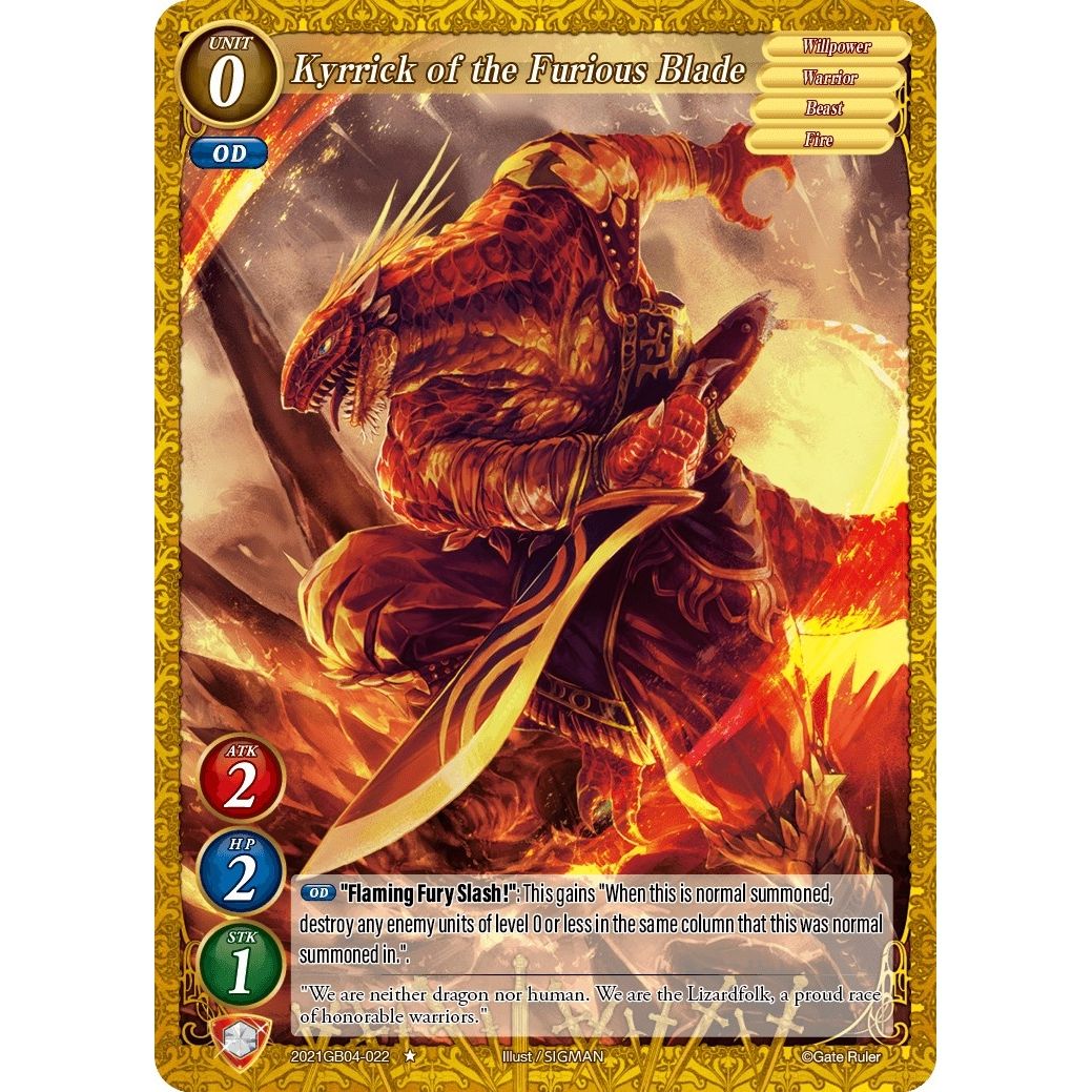 Image for Kyrrick of the Furious Blade (2021GB04-022) - Gate Ruler