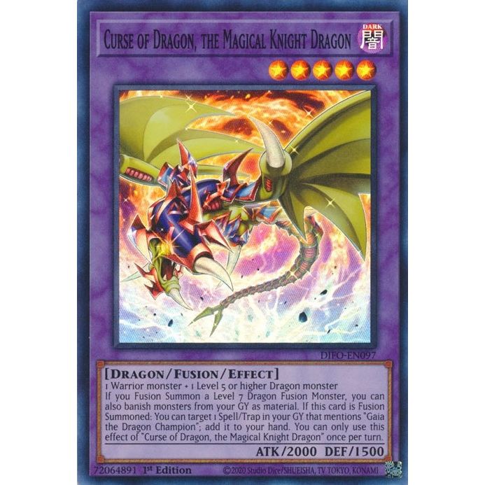Image for Curse of Dragon, the Magical Knight Dragon (DIFO-EN097) (DIFO) - YuGiOh