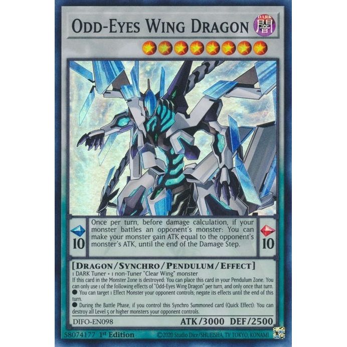 Image for Odd-Eyes Wing Dragon (DIFO-EN098) (DIFO) - YuGiOh