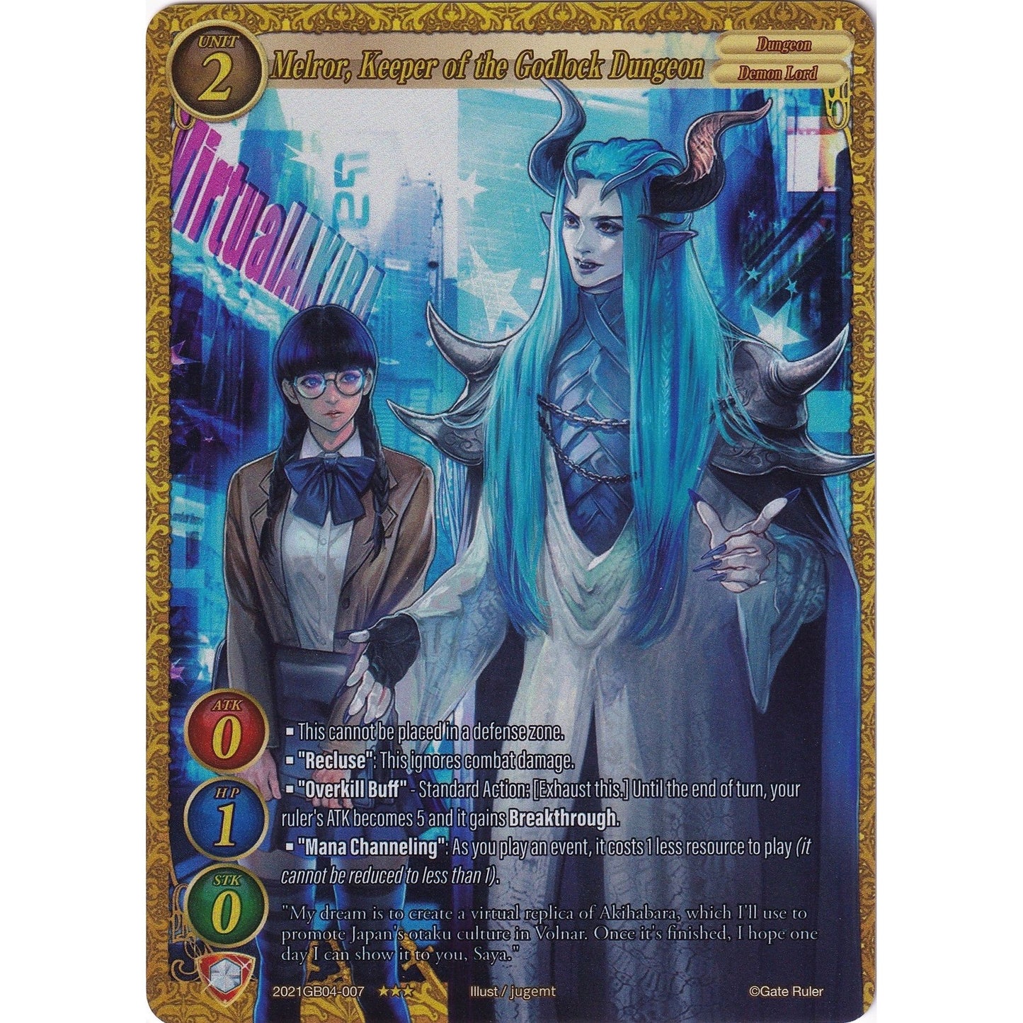 Image for Melror, Keeper of the Godlock Dungeon (Extended Art) (2021GB04-007) - Gate Ruler