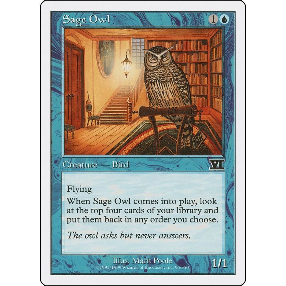 Image for Sage Owl (95) (6ED) - Magic: The Gathering