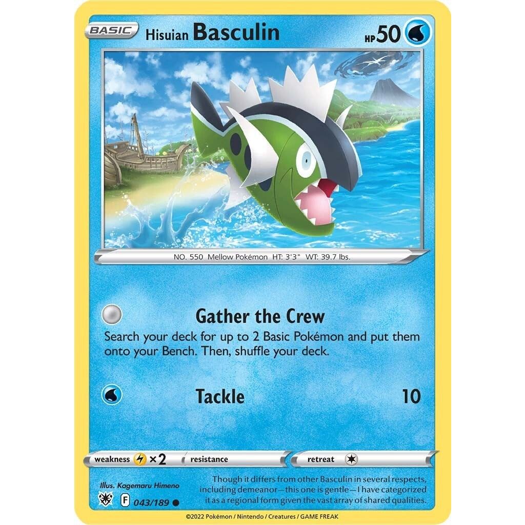 Image for Hisuian Basculin (043/189) (SWSH10) - Pokemon