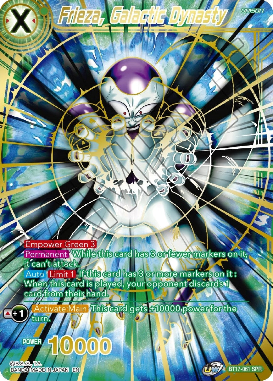 Image for Frieza, Galactic Dynasty (SPR) (BT17-061) (DBS-B17) - Dragon Ball Super: Masters