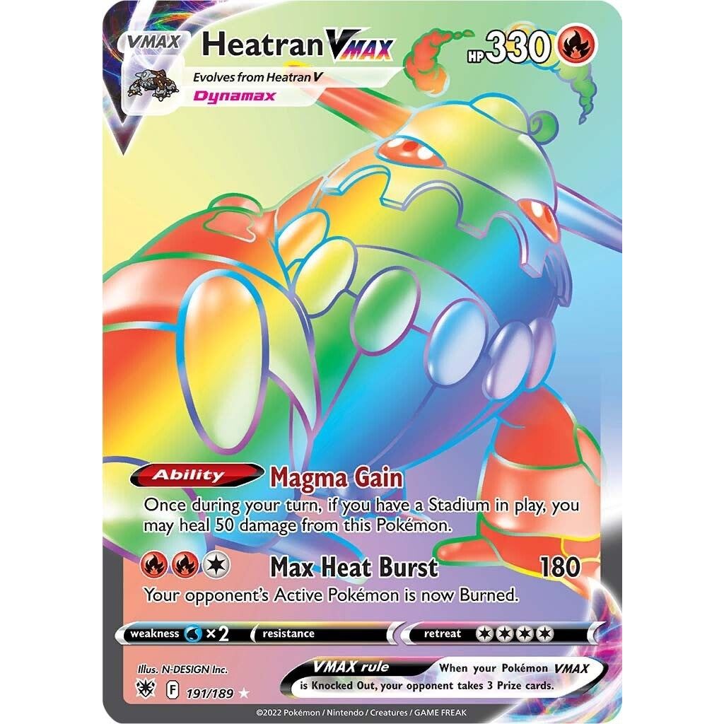 Image for Heatran VMAX (Secret) (191/189) (SWSH10) - Pokemon