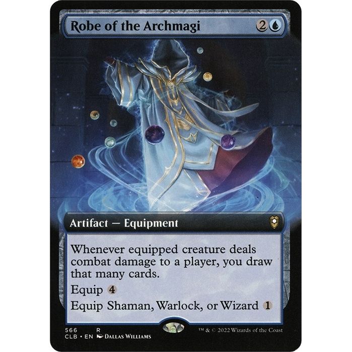 Image for Robe of the Archmagi (Extended Art) (566) (CLB) - Magic: The Gathering
