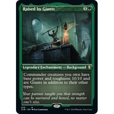 Image for Raised by Giants (Foil Etched) (520) (CLB) - Magic: The Gathering