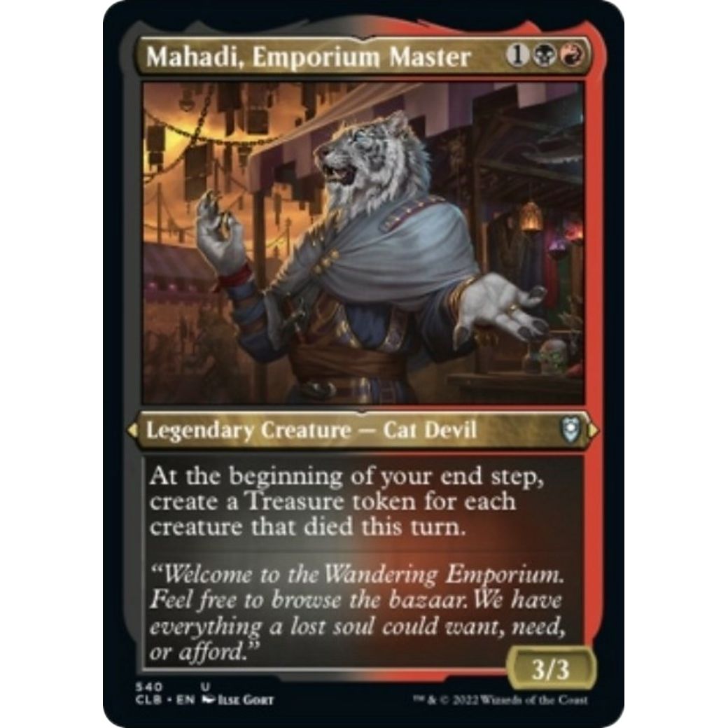 Image for Mahadi, Emporium Master (Foil Etched) (540) (CLB) - Magic: The Gathering