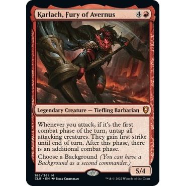 Image for Karlach, Fury of Avernus (186) (CLB) - Magic: The Gathering
