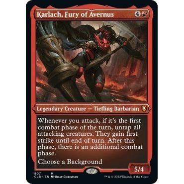 Image for Karlach, Fury of Avernus (Foil Etched) (507) (CLB) - Magic: The Gathering