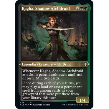 Image for Kagha, Shadow Archdruid (Foil Etched) (537) (CLB) - Magic: The Gathering