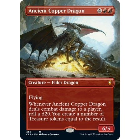 Image for Ancient Copper Dragon (Borderless) (368) (CLB) - Magic: The Gathering