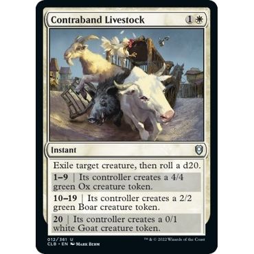 Image for Contraband Livestock (12) (CLB) - Magic: The Gathering