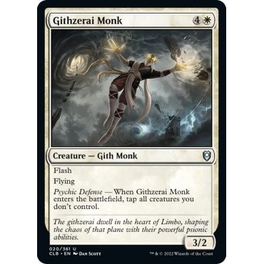 Image for Githzerai Monk (20) (CLB) - Magic: The Gathering