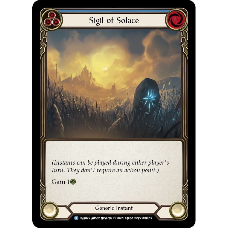 Image for Sigil of Solace (DVR025) (RVD/DVR) - Flesh and Blood TCG