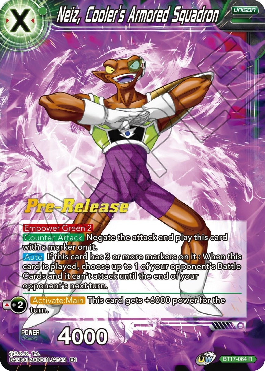 Image for Neiz, Cooler's Armored Squadron (BT17-064) (DBS-B17PRE) - Dragon Ball Super: Masters