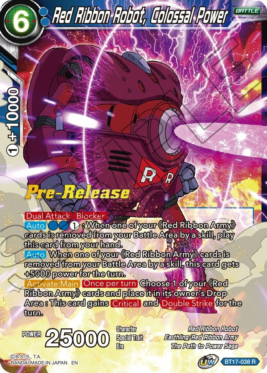 Image for Red Ribbon Robot, Colossal Power (BT17-038) (DBS-B17PRE) - Dragon Ball Super: Masters