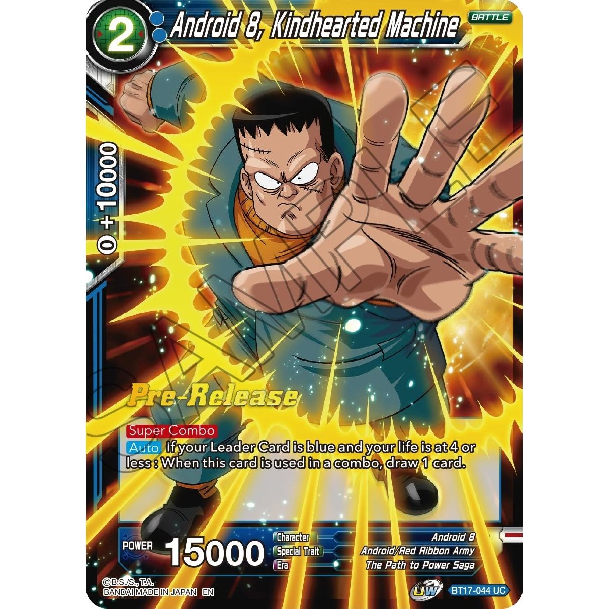 Image for Android 8, Kindhearted Machine (BT17-044) (DBS-B17PRE) - Dragon Ball Super: Masters