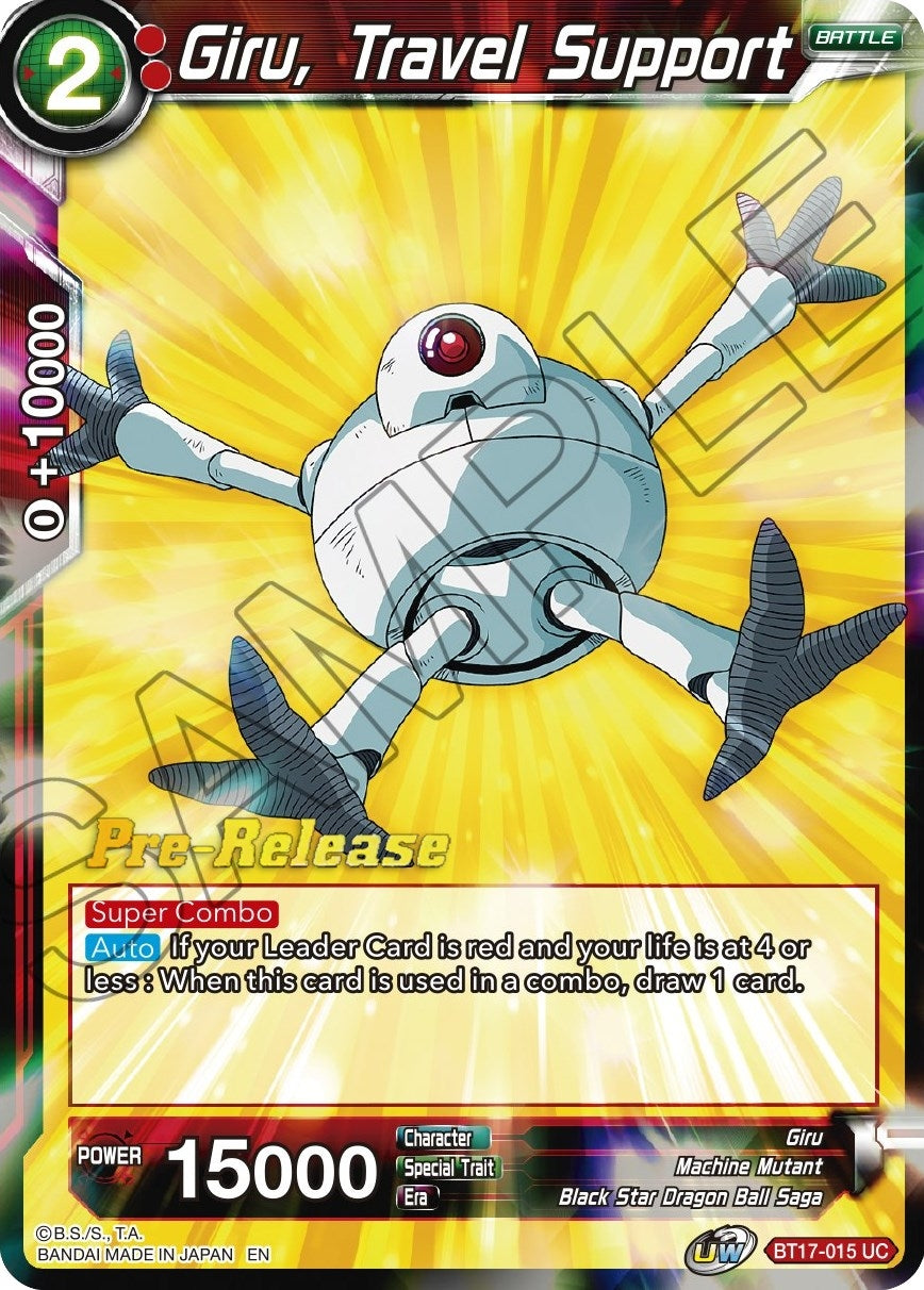 Image for Giru, Travel Support (BT17-015) (DBS-B17PRE) - Dragon Ball Super: Masters