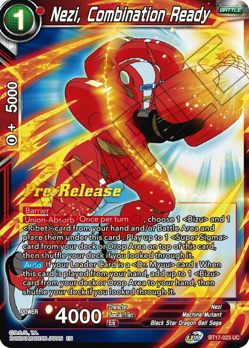 Image for Nezi, Combination Ready (BT17-023) (DBS-B17PRE) - Dragon Ball Super: Masters