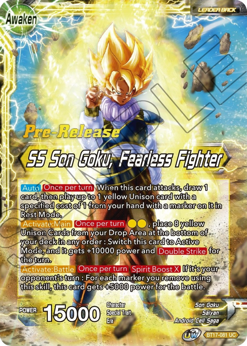 Image for Son Goku // SS Son Goku, Fearless Fighter (BT17-081) (DBS-B17PRE) - Dragon Ball Super: Masters