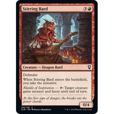 Image for Stirring Bard (195) (CLB) - Magic: The Gathering