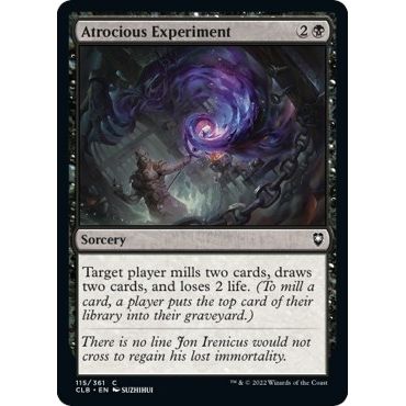 Image for Atrocious Experiment (115) (CLB) - Magic: The Gathering